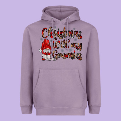 Christmas With My Gnomies Heavyweight Hoodie Designed By Jahusdesignshop