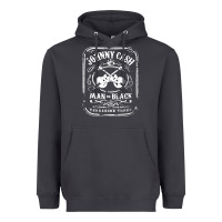 Johnny Cash Man In Black Heavyweight Hoodie | Teevron
