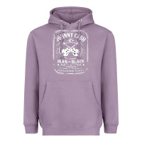 Lavender johnny cash man in black Heavyweight Hoodie - StudioElite