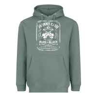 Sage johnny cash man in black Heavyweight Hoodie - StudioElite