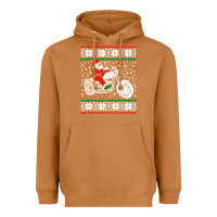 Meerkat santa ridin motocycle Heavyweight Hoodie - StudioElite