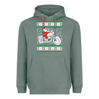 Sage santa ridin motocycle Heavyweight Hoodie - StudioElite