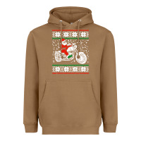 Toasted Coconut santa ridin motocycle Heavyweight Hoodie - StudioElite