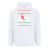 White santa ridin motocycle Heavyweight Hoodie - StudioElite