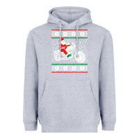 Heather Grey santa ridin motocycle Heavyweight Hoodie - StudioElite