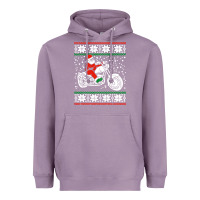 Lavender santa ridin motocycle Heavyweight Hoodie - StudioElite