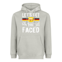 Moon Dust lets get schnitzel faced men women vintage oktoberfest t shirt Heavyweight Hoodie - StudioElite