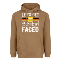 Toasted Coconut lets get schnitzel faced men women vintage oktoberfest t shirt Heavyweight Hoodie - StudioElite