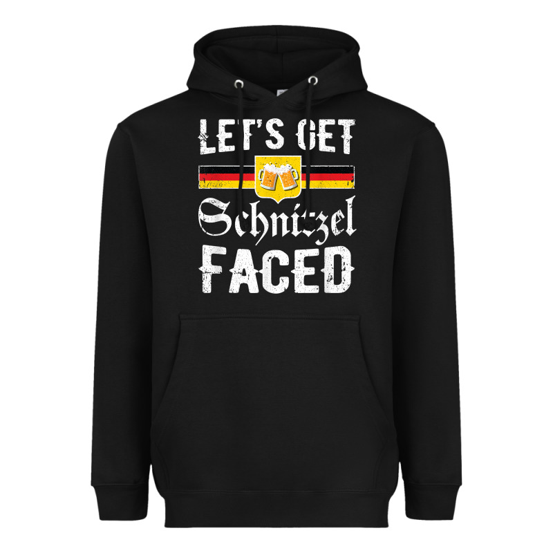 Lets Get Schnitzel Faced Men Women Vintage Oktoberfest T Shirt Heavyweight Hoodie by StudioElite | Teevron