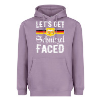 Lavender lets get schnitzel faced men women vintage oktoberfest t shirt Heavyweight Hoodie - StudioElite