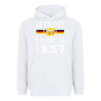White lets get schnitzel faced men women vintage oktoberfest t shirt Heavyweight Hoodie - StudioElite