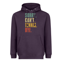Plum sorry can't tennis bye funny vintage retro tennis player t shirt Heavyweight Hoodie - StudioElite