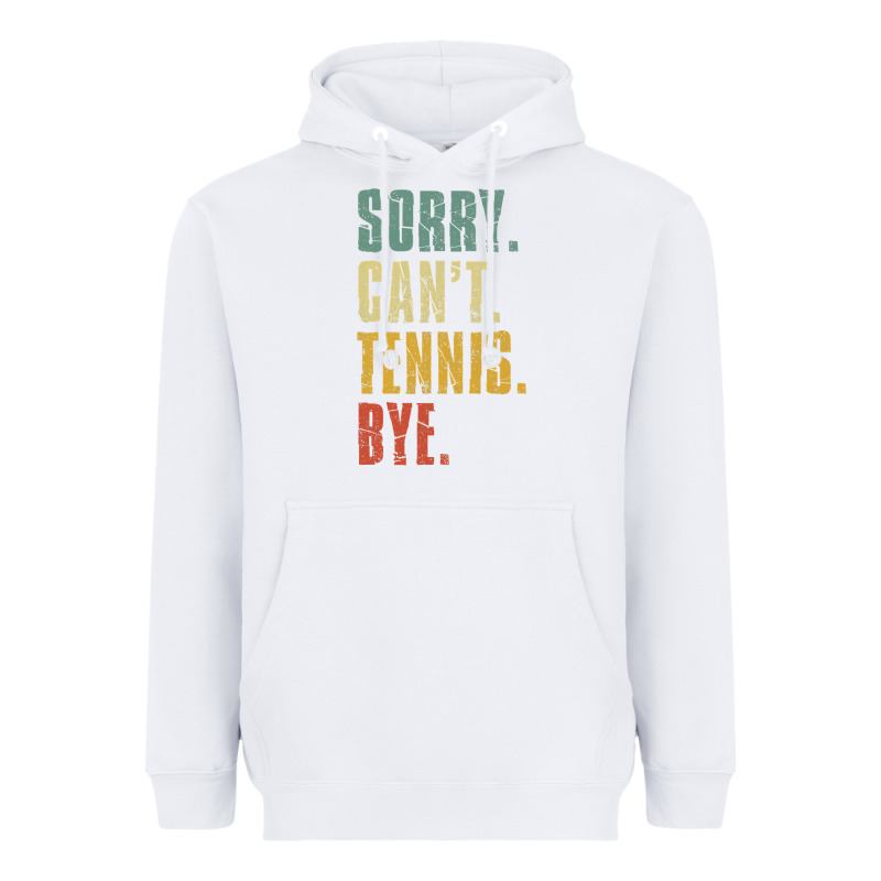 Sorry Can't Tennis Bye Funny Vintage Retro Tennis Player T Shirt Heavyweight Hoodie by StudioElite | Teevron