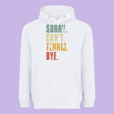 Sorry Can't Tennis Bye Funny Vintage Retro Tennis Player T Shirt Heavyweight Hoodie Designed By Studioelite