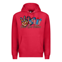 Cardinal peace love freedom Premium Hoodie - RacoonDesign