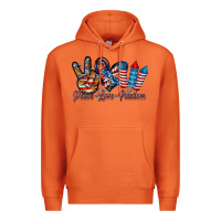 Carrot peace love freedom Premium Hoodie - RacoonDesign
