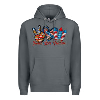 Rock peace love freedom Premium Hoodie - RacoonDesign
