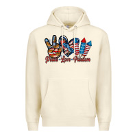 Sandshell peace love freedom Premium Hoodie - RacoonDesign