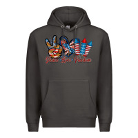 Smoke peace love freedom Premium Hoodie - RacoonDesign