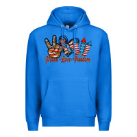 True Royal peace love freedom Premium Hoodie - RacoonDesign