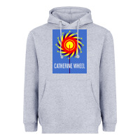 Heather Grey The Essential Design-(Catherine-Wheel) Heavyweight Hoodie - StudioElite