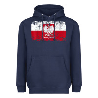 Navy poland polska flag vintage  men women kids  poland t shirt Heavyweight Hoodie - StudioElite