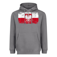 Storm poland polska flag vintage  men women kids  poland t shirt Heavyweight Hoodie - StudioElite