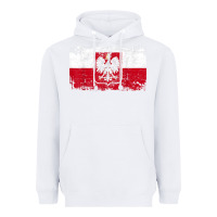 White poland polska flag vintage  men women kids  poland t shirt Heavyweight Hoodie - StudioElite