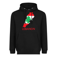 Black Lebanon Flag Cedar Tree Beirut Lebanese Arabic Arab Islam Heavyweight Hoodie - StudioElite