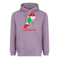 Lavender Lebanon Flag Cedar Tree Beirut Lebanese Arabic Arab Islam Heavyweight Hoodie - StudioElite
