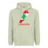 Matcha Lebanon Flag Cedar Tree Beirut Lebanese Arabic Arab Islam Heavyweight Hoodie - StudioElite