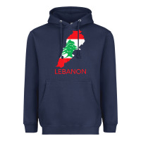 Navy Lebanon Flag Cedar Tree Beirut Lebanese Arabic Arab Islam Heavyweight Hoodie - StudioElite