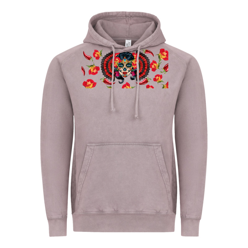 Sugar Skull Rose Libbey Glass Vintage Hoodie by BundleAndBundleShop | Teevron