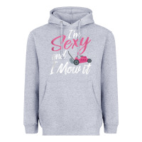 Heather Grey i'm sexy and i mow it funny mow pun tank top Heavyweight Hoodie - StudioElite
