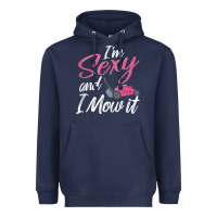 Navy i'm sexy and i mow it funny mow pun tank top Heavyweight Hoodie - StudioElite