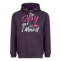 Plum i'm sexy and i mow it funny mow pun tank top Heavyweight Hoodie - StudioElite