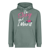 Sage i'm sexy and i mow it funny mow pun tank top Heavyweight Hoodie - StudioElite