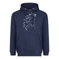 Navy horse lover gifts Heavyweight Hoodie - StudioElite