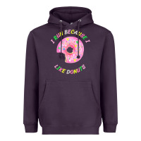 Plum i run because i like donuts Heavyweight Hoodie - StudioElite