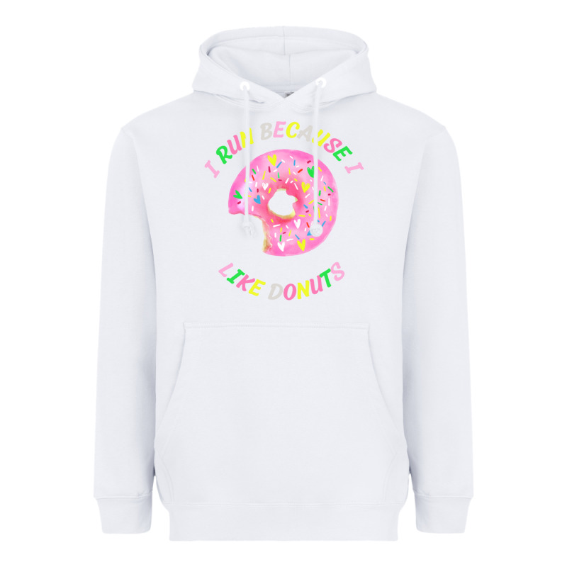 I Run Because I Like Donuts Heavyweight Hoodie by StudioElite | Teevron