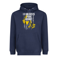 Navy heavy equipment operator i run hoes for money usa flag t shirt Heavyweight Hoodie - StudioElite