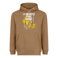 Toasted Coconut heavy equipment operator i run hoes for money usa flag t shirt Heavyweight Hoodie - StudioElite