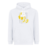White heavy equipment operator i run hoes for money usa flag t shirt Heavyweight Hoodie - StudioElite