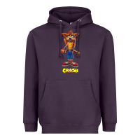 Plum Crash Bandicoot  Yo Yo Heavyweight Hoodie - StudioElite