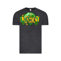 Vintage Black St. Patrick's Day lucky Vintage Tee - FaDigitalArtStudio