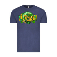 Vintage Denim St. Patrick's Day lucky Vintage Tee - FaDigitalArtStudio