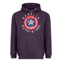 Plum Captain Save-A-Hoe Vintage Funny Retro Heavyweight Hoodie - StudioElite