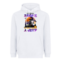 White my broom broke so now i drive a j.e.e.p witch halloween t shirt Heavyweight Hoodie - StudioElite