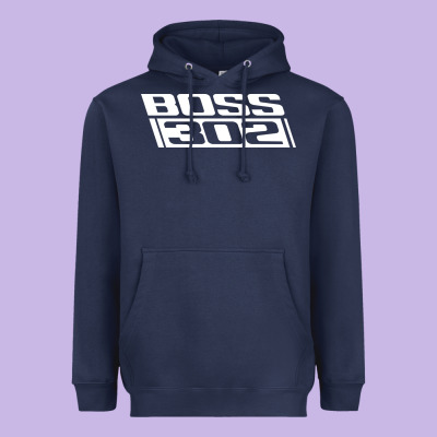 Boss 302 (white) Heavyweight Hoodie Designed By Studioelite
