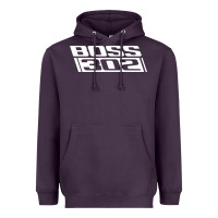 Plum boss 302 (white) Heavyweight Hoodie - StudioElite